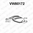 VENEPORTE VW80172 - Silencieux central