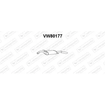 Silencieux arrière VENEPORTE VW80177