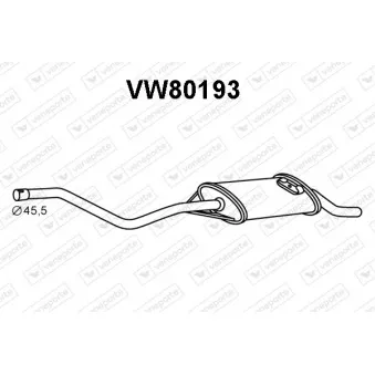 Silencieux arrière VENEPORTE OEM 871253609E Silencieux arrière VENEPORTE OEM 871253609E