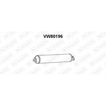Silencieux avant VENEPORTE OEM 025251053M Silencieux avant VENEPORTE OEM 025251053M