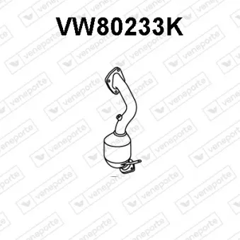 Catalyseur VENEPORTE VW80233K pour VOLKSWAGEN GOLF 1.4 TSI - 140cv