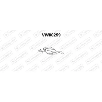 VENEPORTE VW80259 - Silencieux central