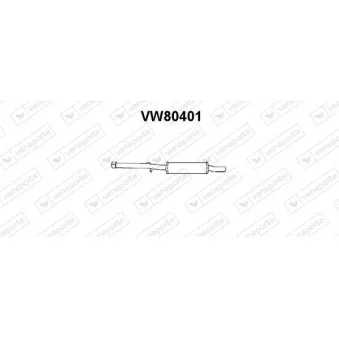 Silencieux avant VENEPORTE OEM 147253209A