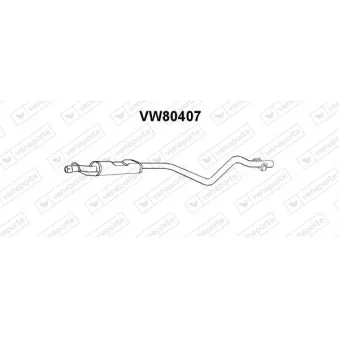 Silencieux avant VENEPORTE VW80407