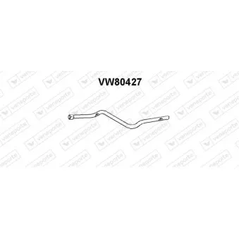 Tuyau d'échappement VENEPORTE VW80427