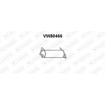 Silencieux central VENEPORTE VW80466