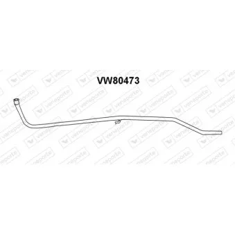 Tuyau d'échappement VENEPORTE VW80473