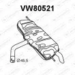 VENEPORTE VW80521 - Silencieux arrière
