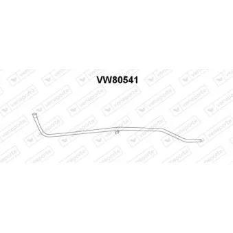 Tuyau d'échappement VENEPORTE VW80541