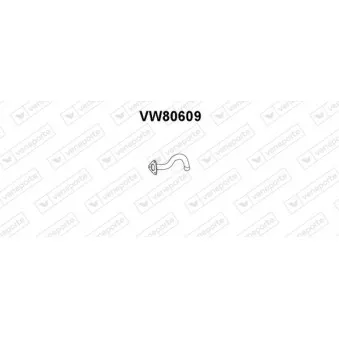 VENEPORTE VW80609 - Tuyau d'échappement