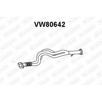 VENEPORTE VW80642 - Tuyau d'échappement