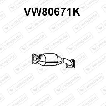 Catalyseur VENEPORTE VW80671K pour VOLKSWAGEN PASSAT 1.6 - 102cv