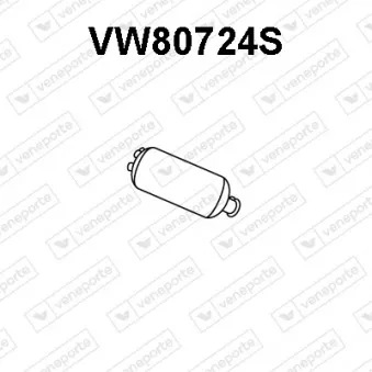 VENEPORTE VW80724S - Filtre à particules / à suie, échappement