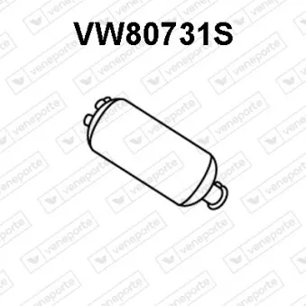 VENEPORTE VW80731S - Filtre à particules / à suie, échappement