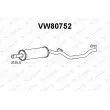 VENEPORTE VW80752 - Silencieux avant