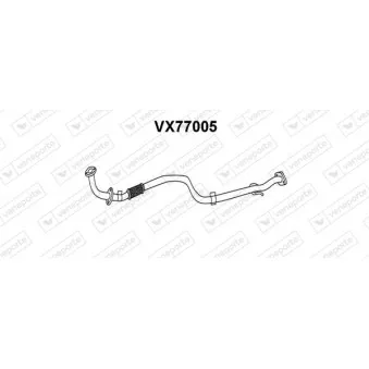 Tuyau d'échappement VENEPORTE VX77005