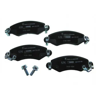 Jeu de 4 plaquettes de frein avant AUTOMEGA OEM 9194893