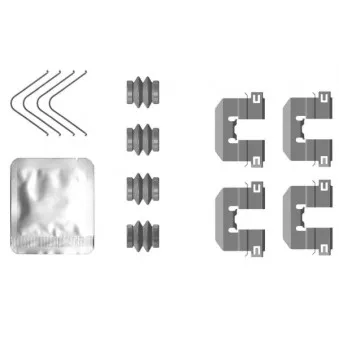 MINTEX MBA0117 - Kit d'accessoires, plaquette de frein à disque