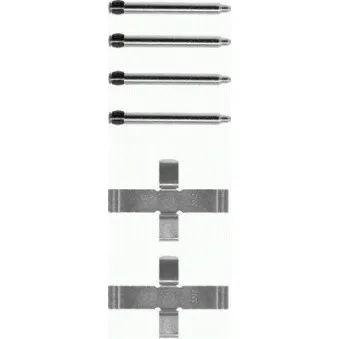 Kit d'accessoires, plaquette de frein à disque MINTEX MBA1076