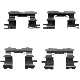 Kit d'accessoires, plaquette de frein à disque MINTEX MBA1631