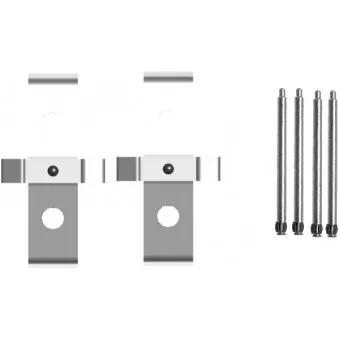 MINTEX MBA1674 - Kit d'accessoires, plaquette de frein à disque