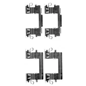 Kit d'accessoires, plaquette de frein à disque MINTEX [MBA1757]