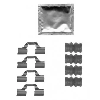 Kit d'accessoires, plaquette de frein à disque METZGER 109-0061