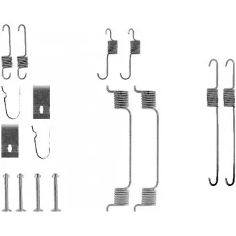 MINTEX MBA700 - Kit d'accessoires, mâchoire de frein