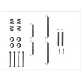 Kit d'accessoires, mâchoire de frein METZGER 105-0731