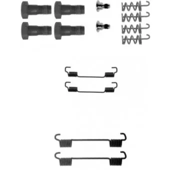 Kit d'accessoires, mâchoires de frein de stationnement MINTEX MBA716 pour MERCEDES-BENZ VARIO E 250 d - 113cv