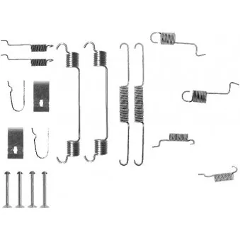 Kit d'accessoires, mâchoire de frein DELPHI LY1217