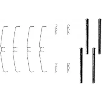 Kit d'accessoires, plaquette de frein à disque MINTEX MBA907