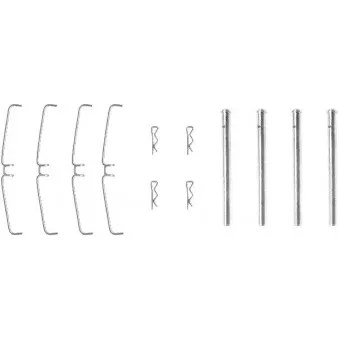 Kit d'accessoires, plaquette de frein à disque MINTEX MBA965