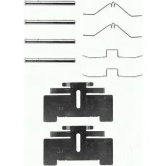Kit d'accessoires, plaquette de frein à disque MINTEX MBA974