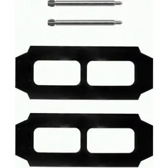 Kit d'accessoires, plaquette de frein à disque MINTEX MBA987