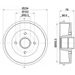 Tambour de frein MINTEX [MBD044]