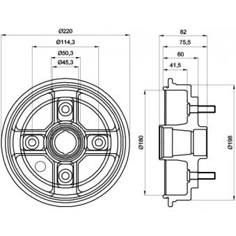 Tambour de frein MINTEX MBD046