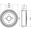 MINTEX MBD117 - Tambour de frein
