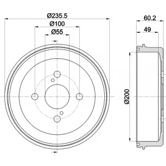 Tambour de frein MINTEX OEM 4243112140