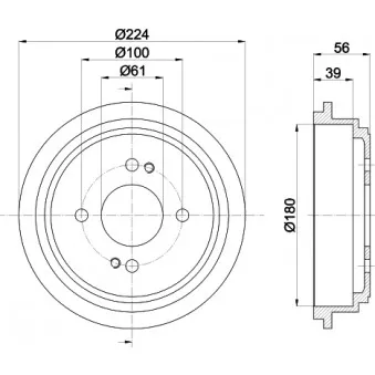 Tambour de frein MINTEX MBD259