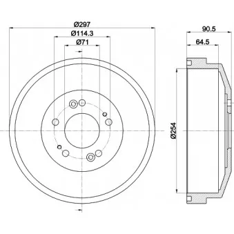 Tambour de frein MINTEX OEM 0K56A26251A