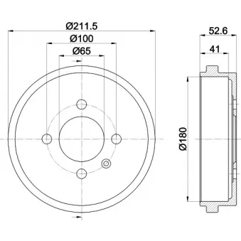 Tambour de frein MINTEX OEM 6X0609617