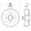 MINTEX MBD308 - Tambour de frein