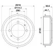 MINTEX MBD356 - Tambour de frein