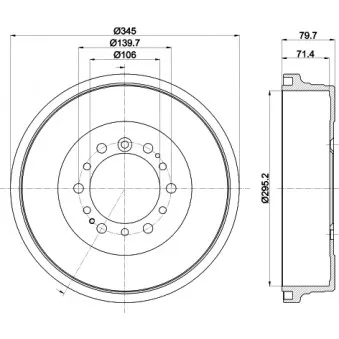 MINTEX MBD388 - Tambour de frein