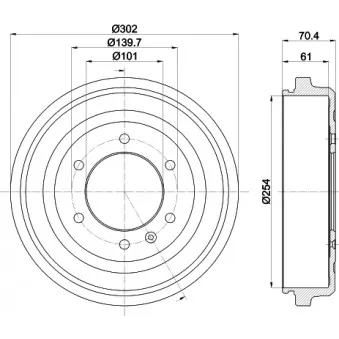 Tambour de frein MINTEX MBD390