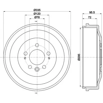 Tambour de frein MINTEX MBD392