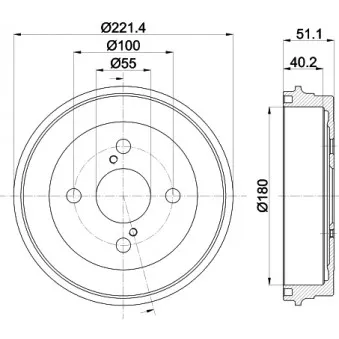 Tambour de frein MINTEX MBD393