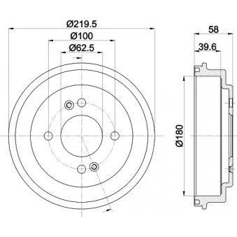 Tambour de frein MINTEX MBD394