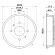 MINTEX MBD395 - Tambour de frein